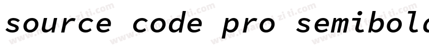 source code pro semibold字体转换